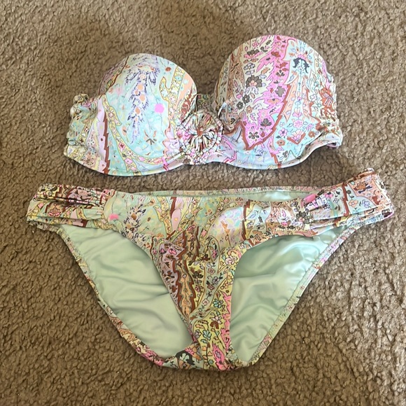 Strapless Victoria Secret Swimsuit 34d - Picture 1 of 3